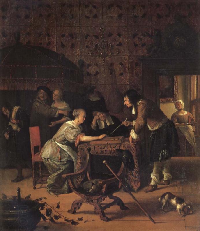 Jan Steen Backgammon Playersl China oil painting art
